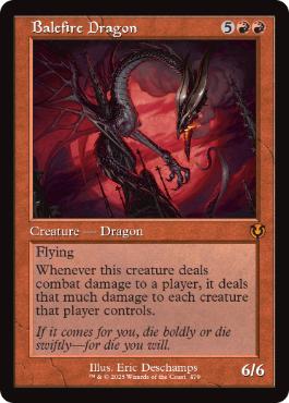 [479]【EN】【FOIL】■旧枠■災火のドラゴン/Balefire Dragon【INR】[M][赤]