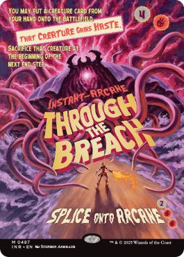 [487]【EN】【FOIL】■ボーダーレス■裂け目の突破/Through the Breach【INR】[M][赤]