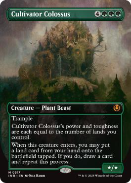 [317]【EN】【FOIL】■ボーダーレス■耕作する巨躯/Cultivator Colossus【INR】[M][緑]
