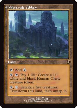 [474]【EN】【FOIL】■旧枠■ウェストヴェイルの修道院/Westvale Abbey【INR】[R][土地]