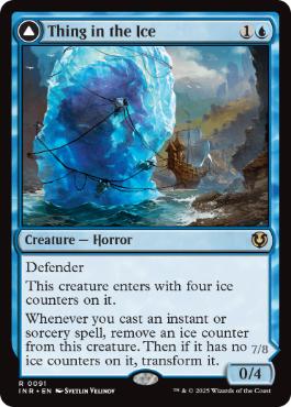 [091]【EN】【FOIL】氷の中の存在/Thing in the Ice【INR】[R][青]