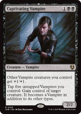 [100]【EN】【FOIL】蠱惑的な吸血鬼/Captivating Vampire【INR】[R][黒]