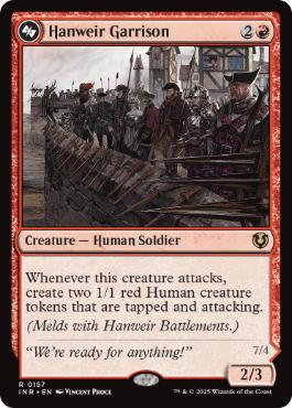 [157]【EN】【FOIL】ハンウィアー守備隊/Hanweir Garrison【INR】[R][赤]