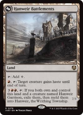 [279]【EN】【FOIL】ハンウィアーの要塞/Hanweir Battlements【INR】[R][土地]