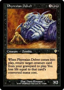 [115]【JP】ファイレクシアの発掘者/Phyrexian Delver【INV】[R][黒]