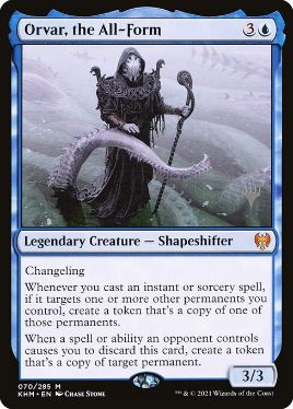 [070]【JP】【FOIL】万物の姿、オルヴァール/Orvar, the All-Form【KHM】[M][青]