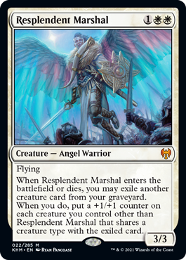 [022]【EN】【FOIL】輝かしい司令官/Resplendent Marshal【KHM】[M][白]