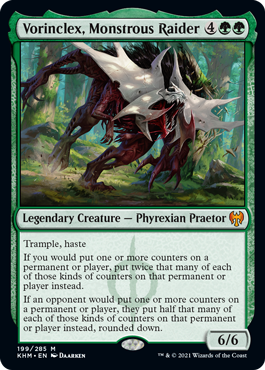 [199]【EN】【FOIL】巨怪な略奪者、ヴォリンクレックス/Vorinclex, Monstrous Raider【KHM】[M][緑]