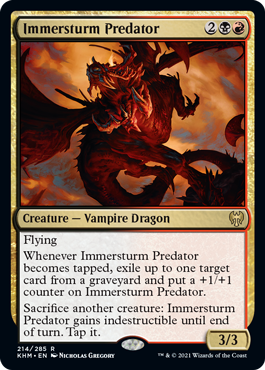 [214]【EN】【FOIL】イマースタームの捕食者/Immersturm Predator【KHM】[R][多色]