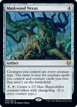 [240]【EN】【FOIL】仮面林の結節点/Maskwood Nexus【KHM】[R][茶]
