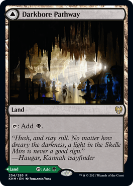 [254]【EN】【FOIL】闇孔の小道/Darkbore Pathway【KHM】[R][土地]