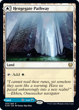 [260]【EN】【FOIL】連門の小道/Hengegate Pathway【KHM】[R][土地]