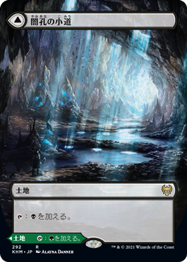 [292]【JP】【FOIL】■ボーダーレス■闇孔の小道/Darkbore Pathway【KHM】[R][土地]