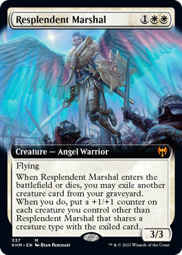 [337]【EN】■拡張アート■輝かしい司令官/Resplendent Marshal【KHM】[M][白]