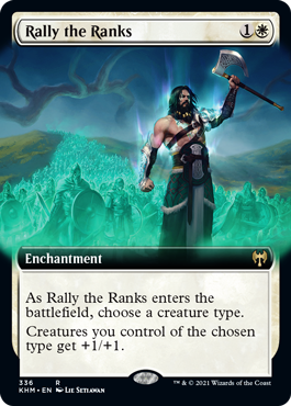 [336]【EN】【FOIL】■拡張アート■兵員の結集/Rally the Ranks【KHM】[R][白]