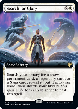 [340]【EN】【FOIL】■拡張アート■栄光の探索/Search for Glory【KHM】[R][白]