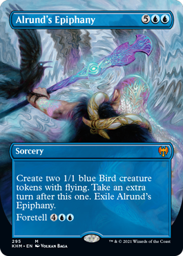 [295]【EN】【FOIL】■ボーダーレス■アールンドの天啓/Alrund's Epiphany【KHM】[M][青]