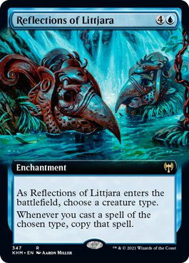 [347]【EN】【FOIL】■拡張アート■リトヤラの反射/Reflections of Littjara【KHM】[R][青]