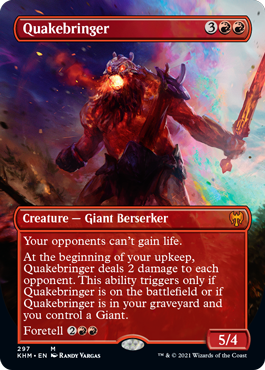 [297]【EN】【FOIL】■ボーダーレス■揺れ招き/Quakebringer【KHM】[M][赤]