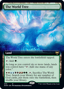 [373]【EN】【FOIL】■拡張アート■世界樹/The World Tree【KHM】[R][土地]