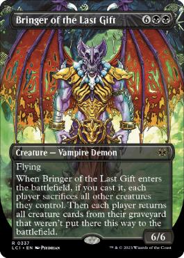 [337]【EN】■ボーダーレス■最後の贈り物の運び手/Bringer of the Last Gift【LCI】[R][黒]