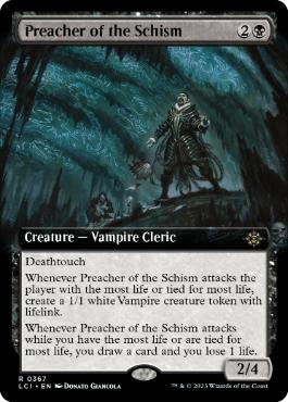 [367]【EN】■拡張アート■分派の説教者/Preacher of the Schism【LCI】[R][黒]