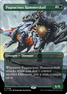 [328]【EN】■ボーダーレス■好戦的な槌頭/Pugnacious Hammerskull【LCI】[R][緑]