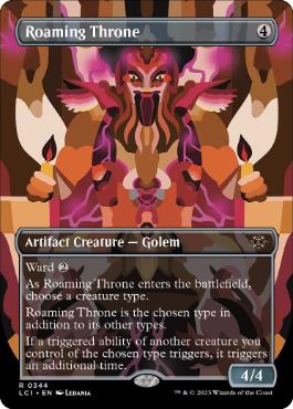 [344]【EN】■ボーダーレス■うろつく玉座/Roaming Throne【LCI】[R][茶]