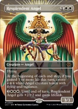[334]【EN】【FOIL】■ボーダーレス■輝かしい天使/Resplendent Angel【LCI】[M][白]