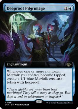 [361]【EN】【FOIL】■拡張アート■深根の巡礼/Deeproot Pilgrimage【LCI】[R][青]