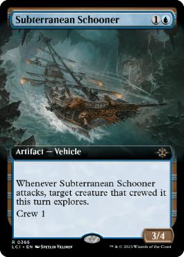 [365]【EN】【FOIL】■拡張アート■地底のスクーナー船/Subterranean Schooner【LCI】[R][青]