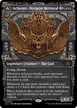 [316]【EN】【FOIL】■ショーケース■最深の裏切り、アクロゾズ/Aclazotz, Deepest Betrayal【LCI】[M][黒]