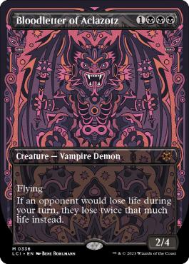 [336]【EN】【FOIL】■ボーダーレス■アクロゾズの放血者/Bloodletter of Aclazotz【LCI】[M][黒]