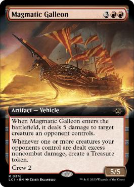 [376]【EN】【FOIL】■拡張アート■マグマ用ガレオン船/Magmatic Galleon【LCI】[R][赤]