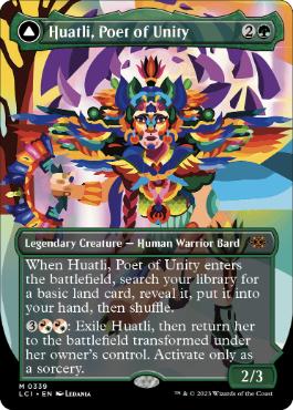 [339]【EN】【FOIL】■ボーダーレス■統一の詩人、ファートリ/Huatli, Poet of Unity【LCI】[M][緑]