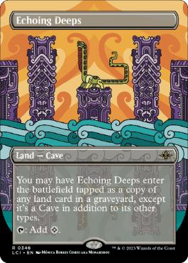[346]【EN】【FOIL】■ボーダーレス■残響する深淵/Echoing Deeps【LCI】[R][土地]