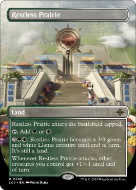 [348]【EN】【FOIL】■ボーダーレス■不穏な大草原/Restless Prairie【LCI】[R][土地]