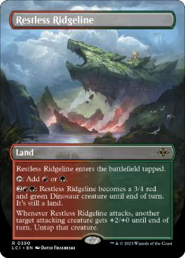 [350]【EN】【FOIL】■ボーダーレス■不穏な尾根/Restless Ridgeline【LCI】[R][土地]