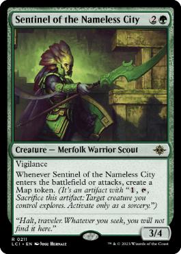 [211]【EN】名もなき都市の歩哨/Sentinel of the Nameless City【LCI】[R][緑]