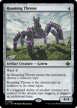 [258]【EN】うろつく玉座/Roaming Throne【LCI】[R][茶]
