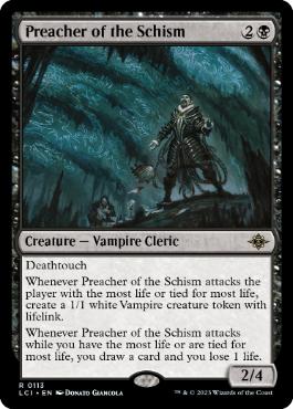 [113]【EN】【FOIL】分派の説教者/Preacher of the Schism【LCI】[R][黒]