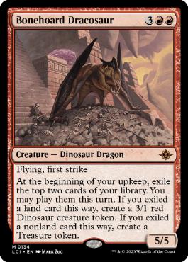 [134]【EN】【FOIL】骨集めのドラコサウルス/Bonehoard Dracosaur【LCI】[M][赤]