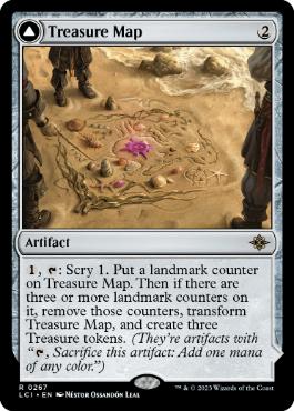 [267]【EN】【FOIL】宝物の地図/Treasure Map【LCI】[R][茶]