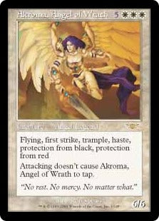 [002]【EN】怒りの天使アクローマ/Akroma, Angel of Wrath【LGN】[R][白]