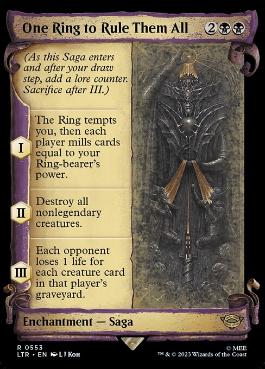 [553]【EN】■ショーケース■一つの指輪は、すべてを統べ/One Ring to Rule Them All【LTR】[R][黒]