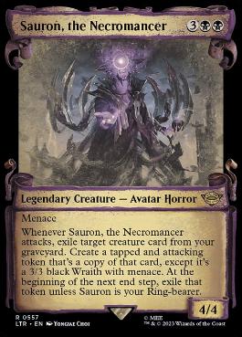 [557]【EN】■ショーケース■死人占い師、サウロン/Sauron, the Necromancer【LTR】[R][黒]