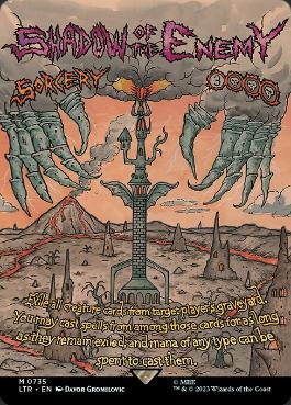 [735]【EN】■ボーダーレス■敵の影/Shadow of the Enemy【LTR】[M][黒]