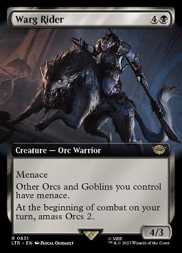 [831]【EN】■拡張アート■Warg Rider【LTR】[R][黒]