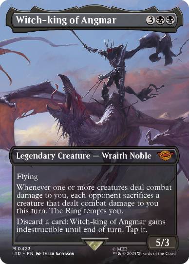 [423]【EN】■ボーダーレス■アングマールの魔王/Witch-King of Angmar【LTR】[M][黒]