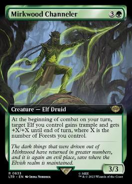 [833]【EN】■拡張アート■Mirkwood Channeler【LTR】[R][緑]